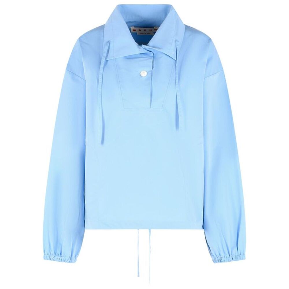 Marni Light Blue Cotton Shirt Women